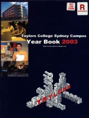 cover image of Taylors College Sydney Campus Yearbook 2003